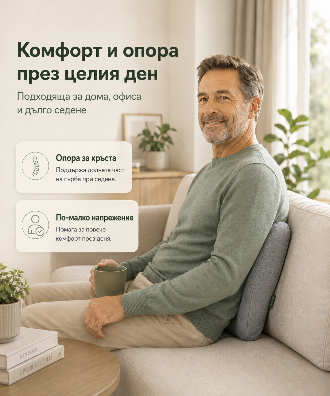 Trendora™ Опора за Кръст - комфорт при всяко сядане